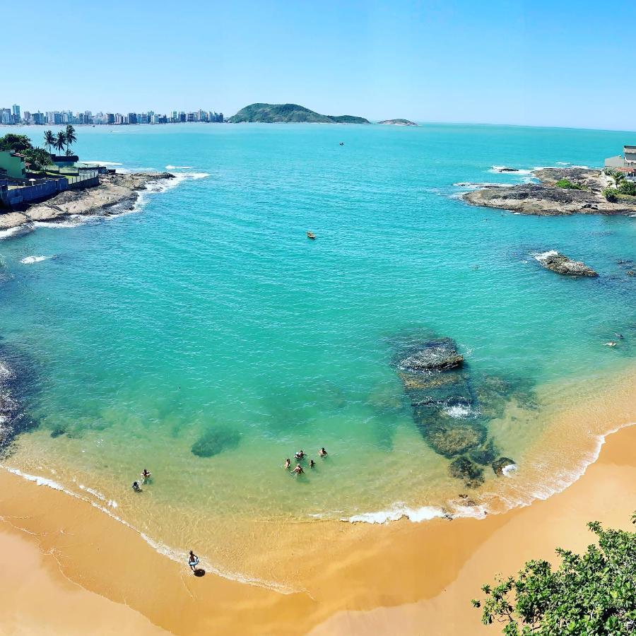 Apartamento Vista Do Mar, Pe Na Areia E Aguas Tranquilas, No Cento De Guarapari Exterior photo