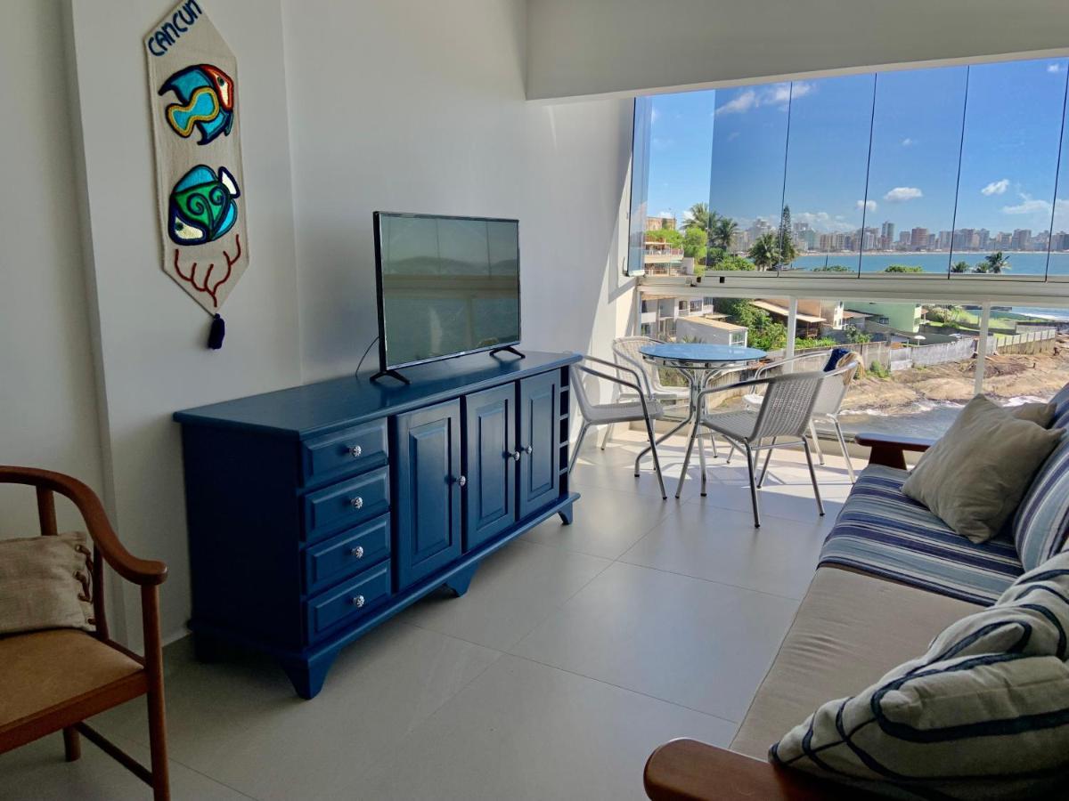 Apartamento Vista Do Mar, Pe Na Areia E Aguas Tranquilas, No Cento De Guarapari Exterior photo