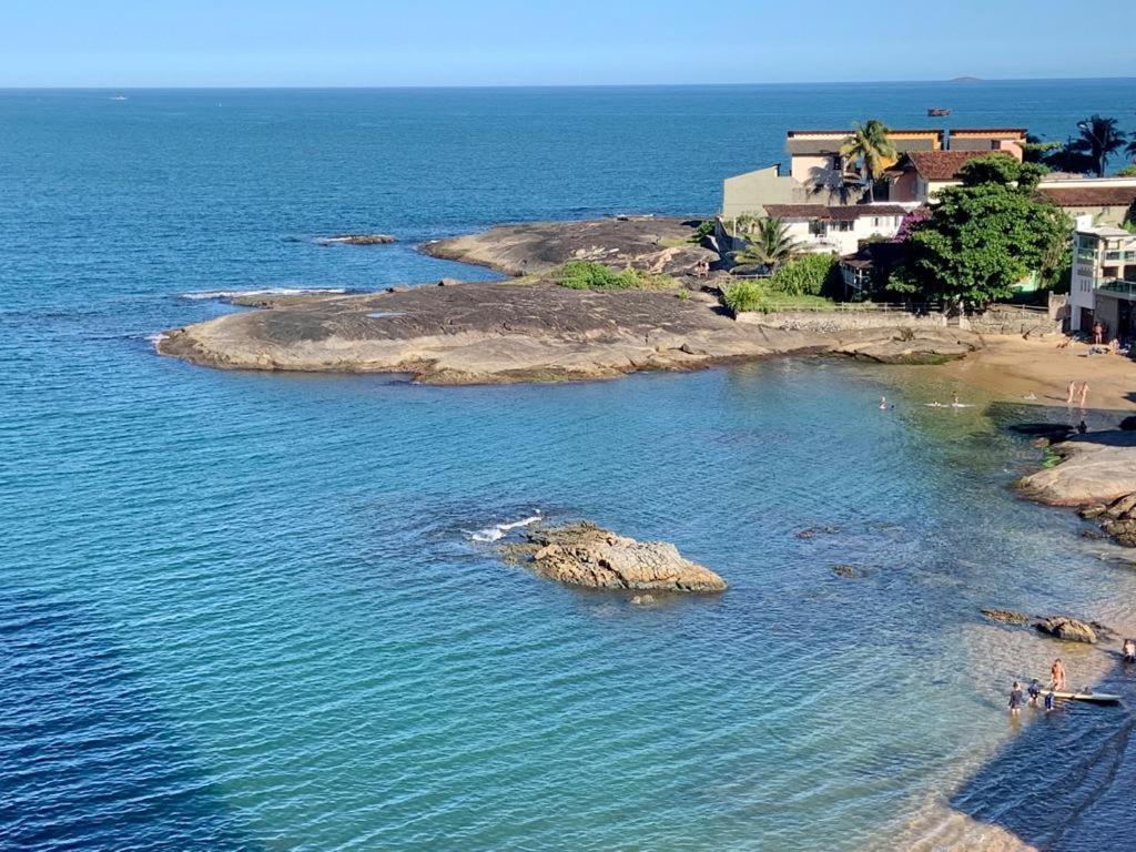 Apartamento Vista Do Mar, Pe Na Areia E Aguas Tranquilas, No Cento De Guarapari Exterior photo